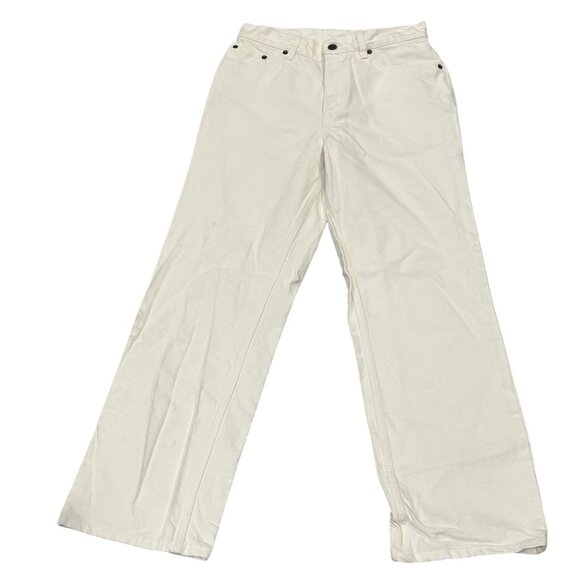The Row Clair (2010's version) High-Rise Cropped Jeans in White